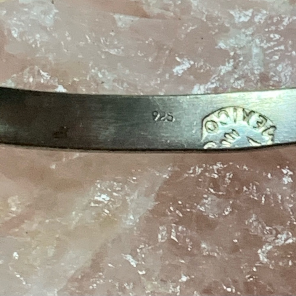 Solid Sterling Bangle Mexico 925 Sturdy Taxco - image 6